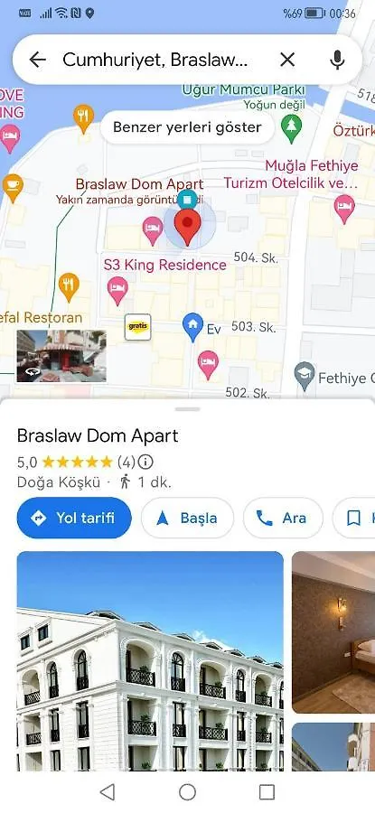 Alpha Rezidans Braslaw Dom Apartman Fethiye